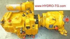 pompe hydraulique à cylindrée variable bosch rexroth en réparation, il sagit d'un a4v et a10v monté sur pelleteuse